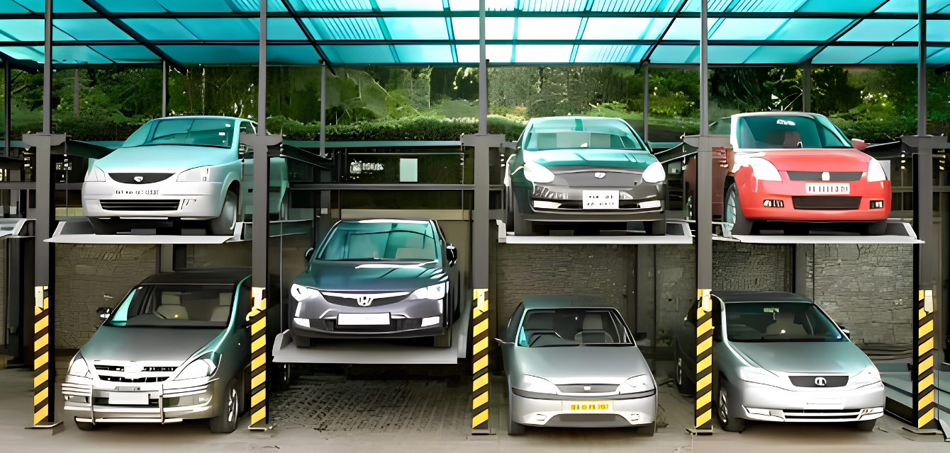 Two Level Stack Parking System Installation
